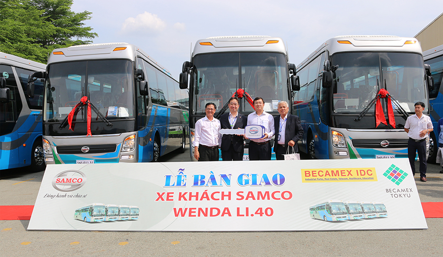 Bàn giao xe khách Samco Wenda