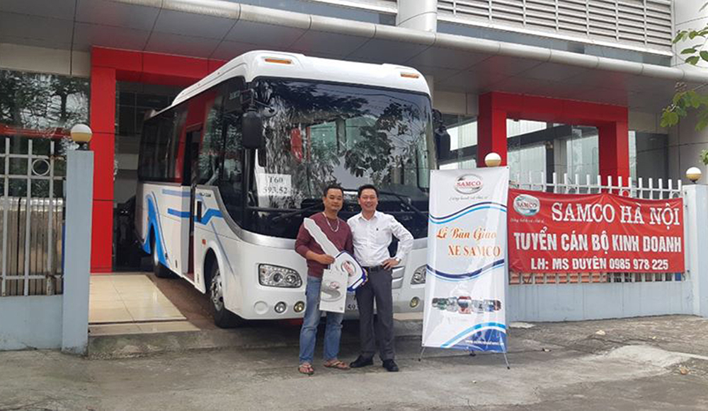 Ban giao xe Samco Felix Ci 29 chỗ