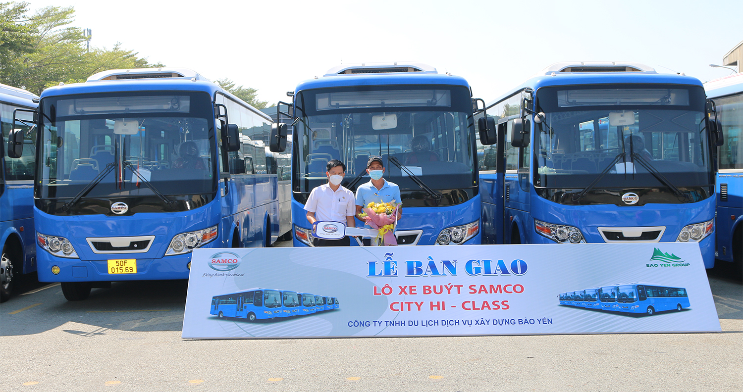 Giao lô 19 xe buýt Samco City Hi-Class I.50