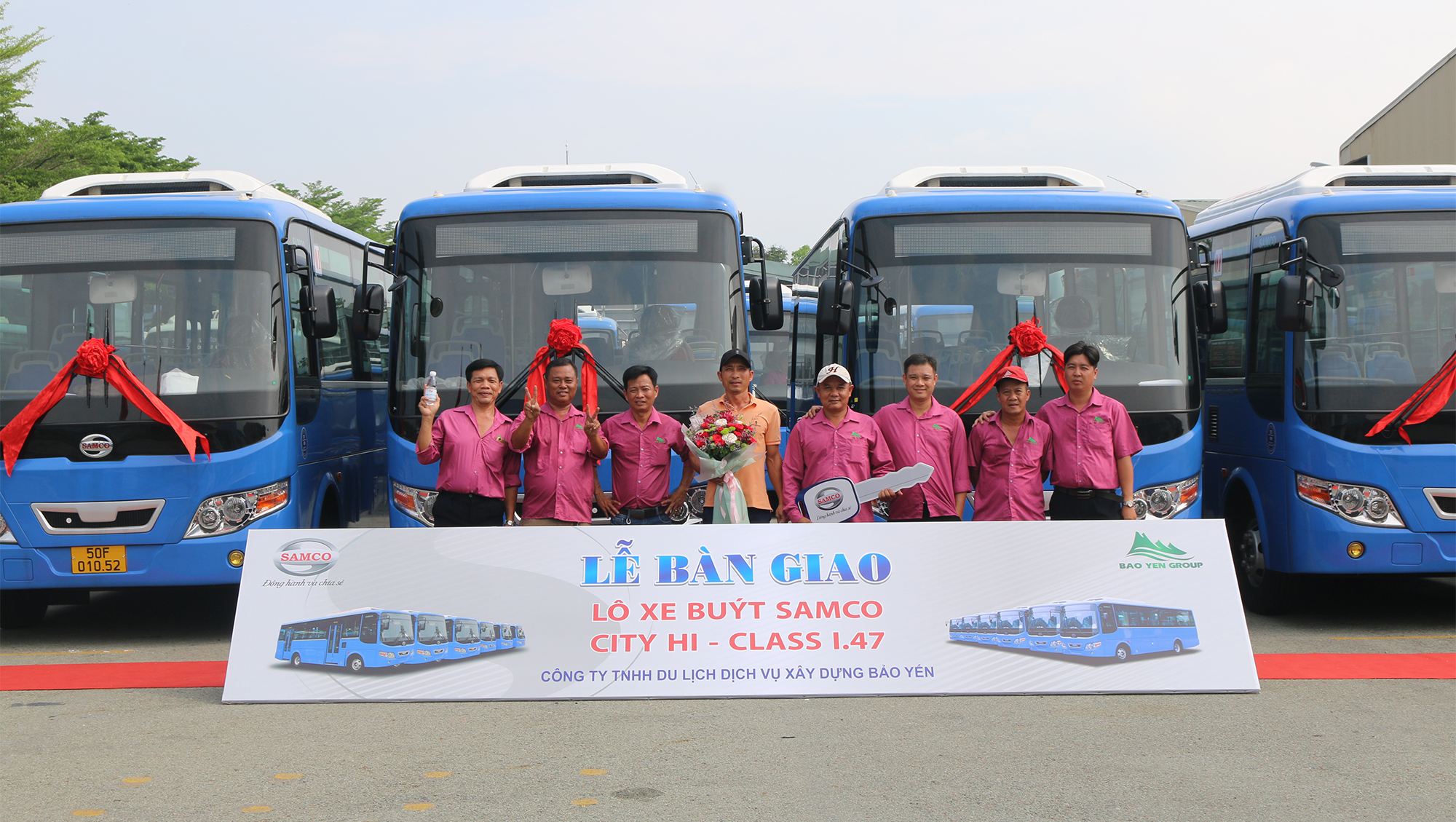 TẬP ĐOÀN BẢO YẾN ĐẦU TƯ 12 XE BUÝT SAMCO CITY HI-CLASS I.47