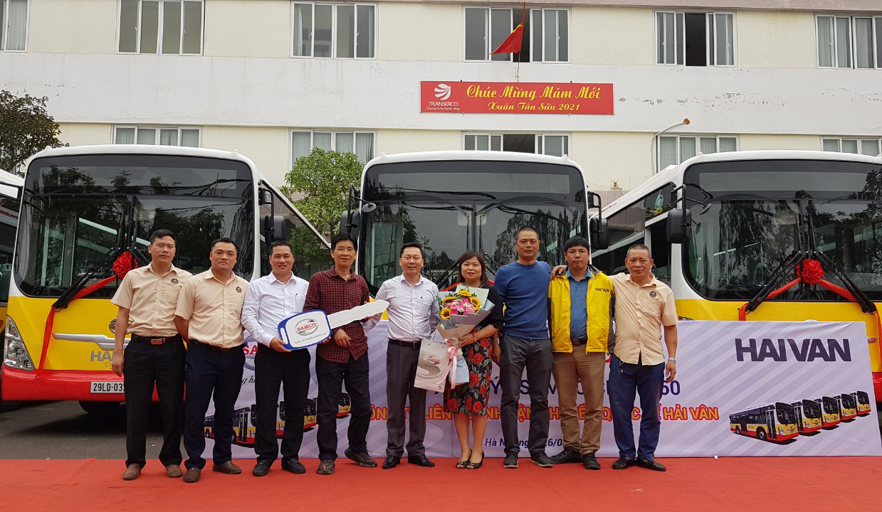 BÀN GIAO LÔ XE BUÝT SAMCO CITY D.60 CHO CTY HẢI VÂN