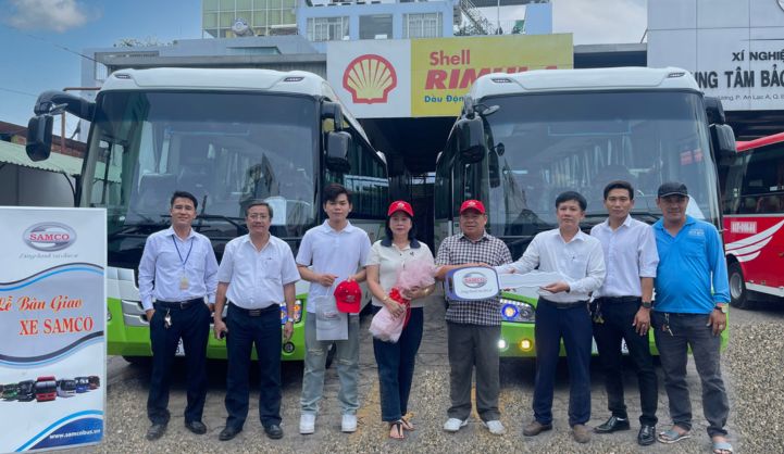 Bàn giao lô xe Samco Felix 29 chỗ ngồi cho Công ty TNHH Duy Quý