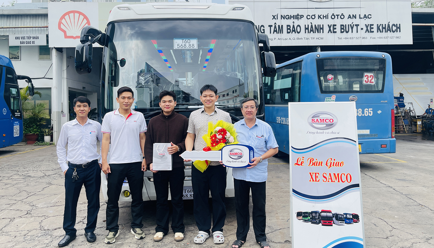 Bàn giao xe khách Samco Growin 29 chỗ ngồi Thế hệ mới cho Công ty TNHH Duy Quý