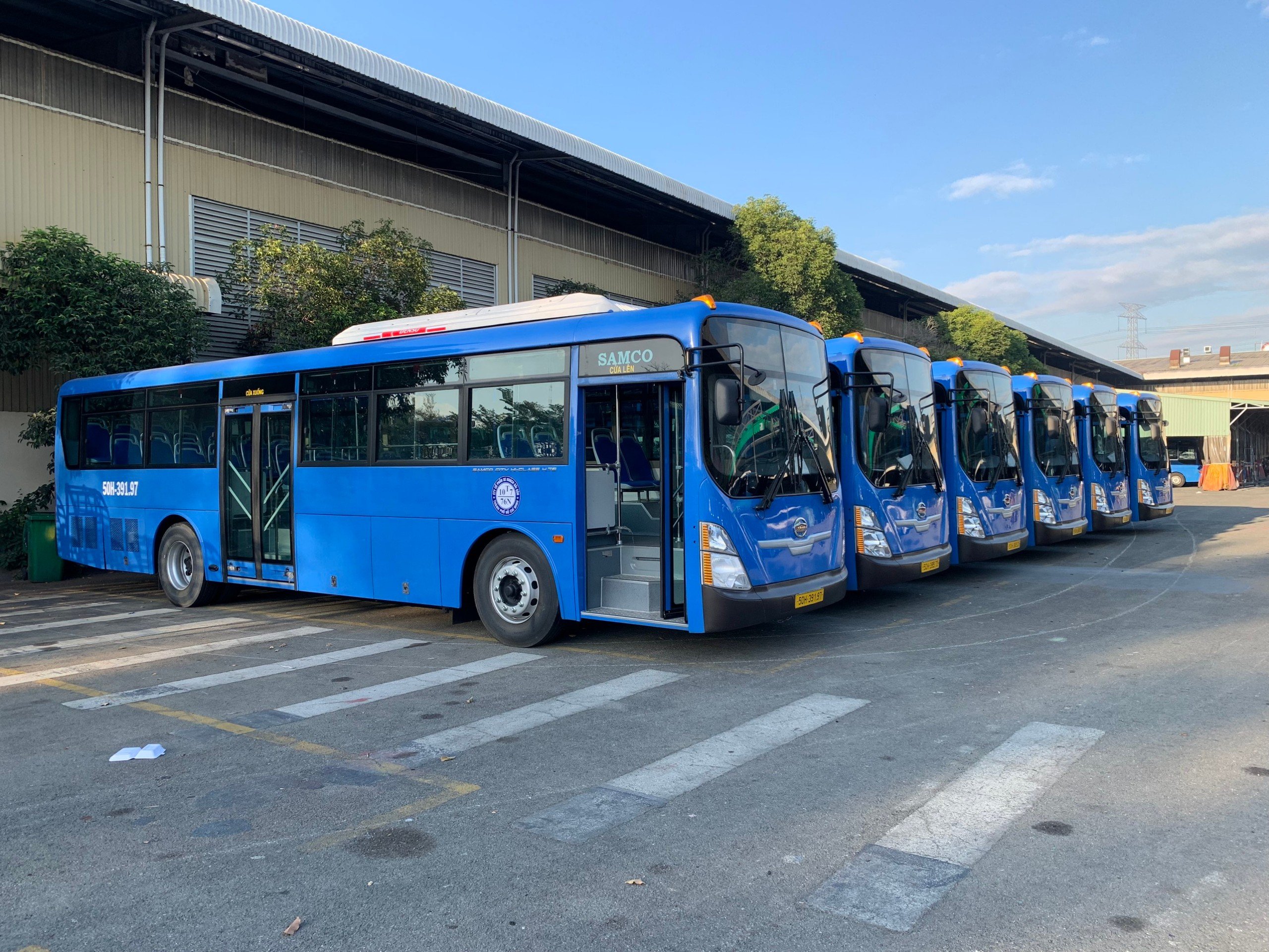 Bàn giao xe buýt Samco City H.76 CNG