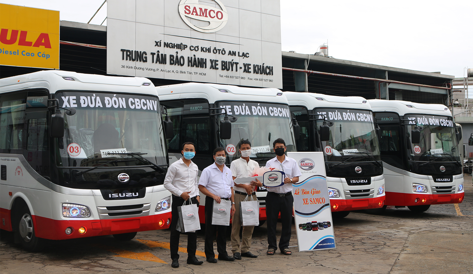 BÀN GIAO LÔ XE KHÁCH SAMCO ALLERGO 29 GHẾ CHO CTY TNHH THÁI HÒA - BẢO LỘC