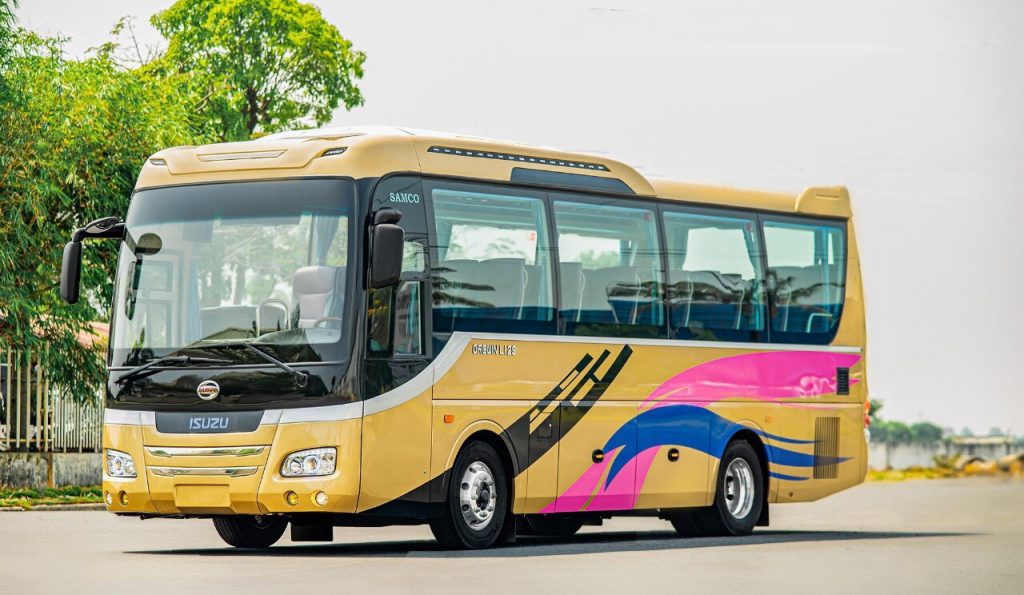 Xe 29 chỗ bầu hơi Samco