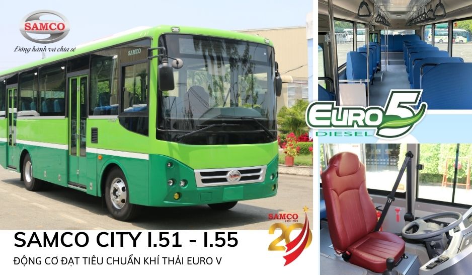 Sự khác biệt của dòng xe buýt Samco CITY I.51-I.55 2024