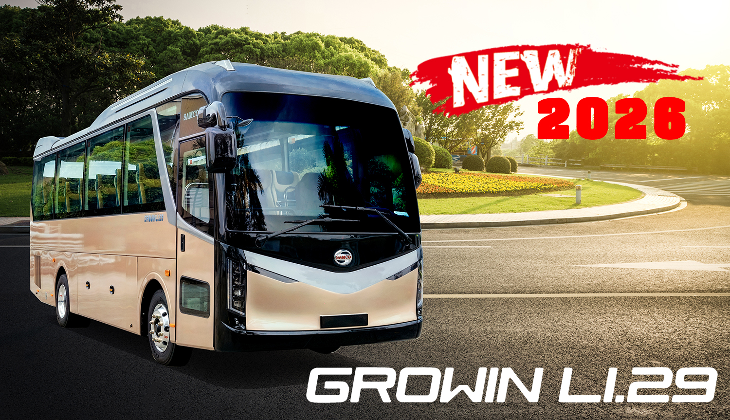 SAMCO GROWIN 2026 – BƯỚC ĐỘT PHÁ TRONG PHÂN KHÚC XE KHÁCH GHẾ NGỒI CAO CẤP