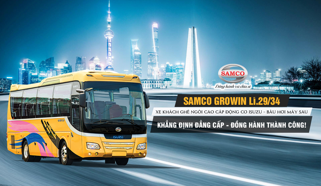 SAMCO GROWIN LI.29/34 - XE KHÁCH GHẾ NGỒI CAO CẤP 2020