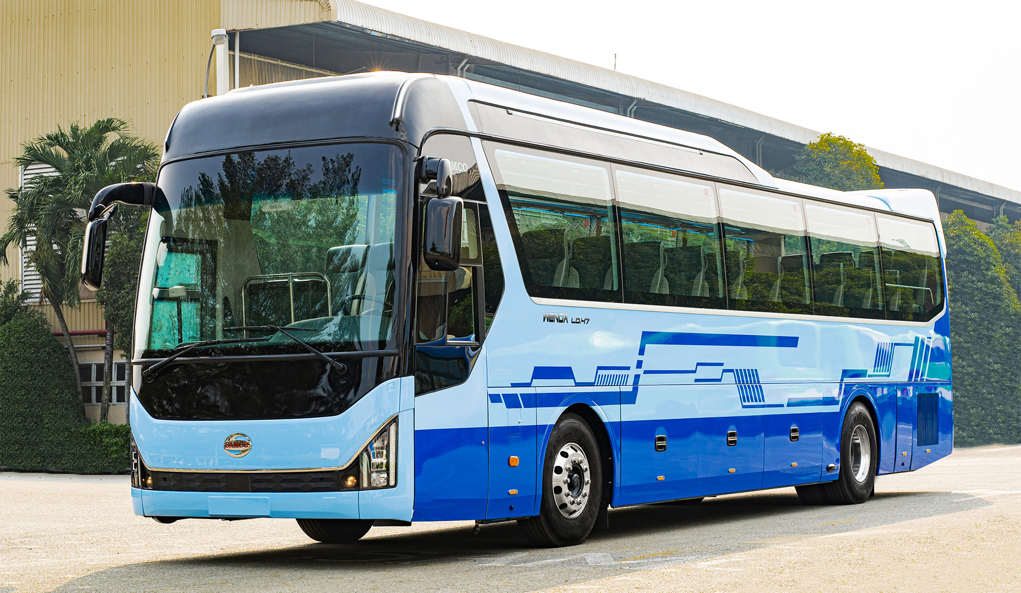 SAMCO RA MẮT DÒNG SẢN PHẨM XE KHÁCH 47 GHẾ CAO CẤP SAMCO WENDA THẾ HỆ MỚI